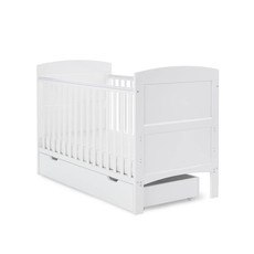 Obaby Obaby Grace Cot Bed & Under Drawer-White