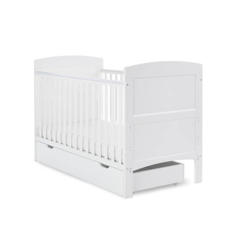 Obaby Obaby Grace Cot Bed & Under Drawer-White