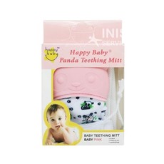 Happy Baby Animal Teething Mitt Pink