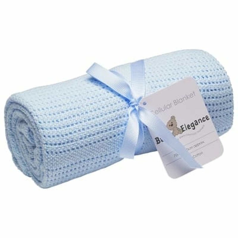 Baby Elegance Baby Elegance Cellular Pram Rolled 70x90cm Blue