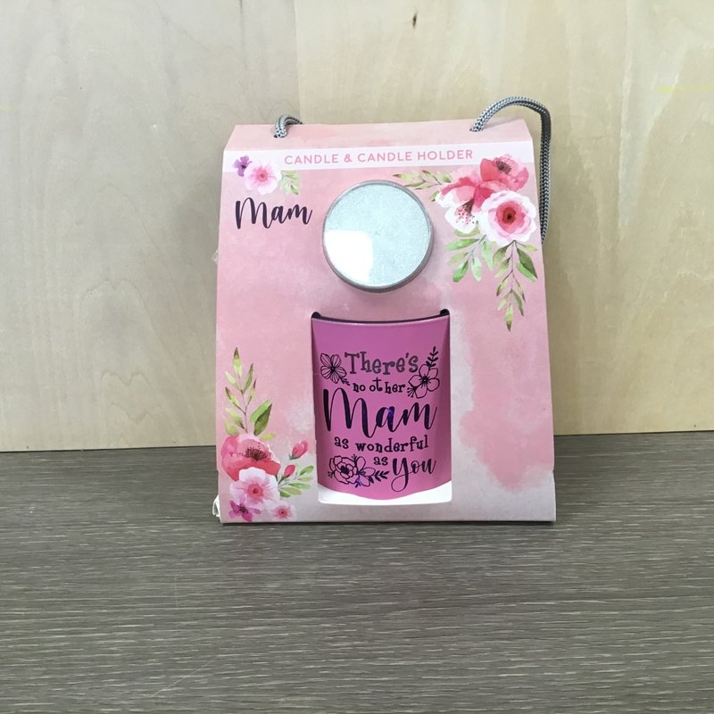 Mam Sentimental Candle & Candle Holder