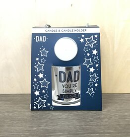 Dad Sentimental Candle & Candle Holder