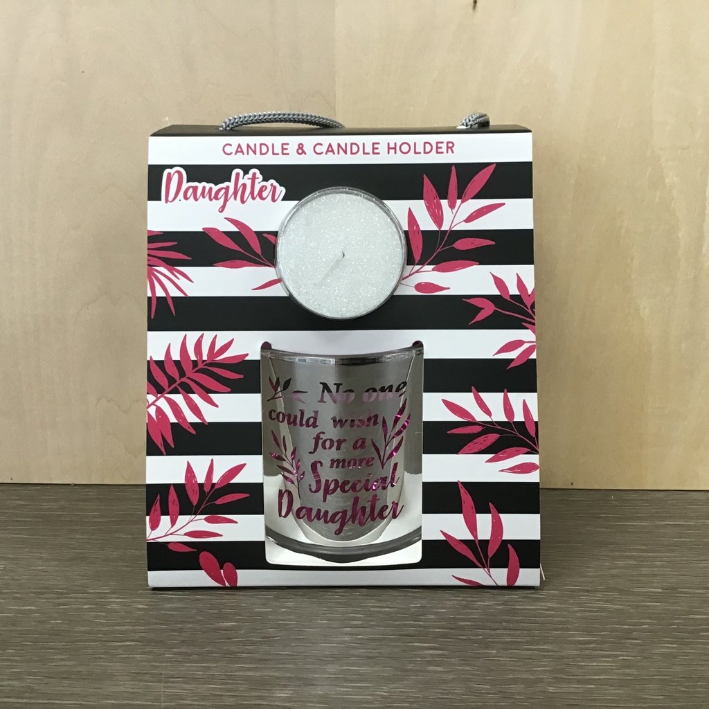Daughter Sentimental Candle & Candle Holder