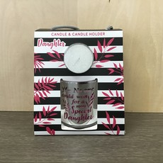 Daughter Sentimental Candle & Candle Holder