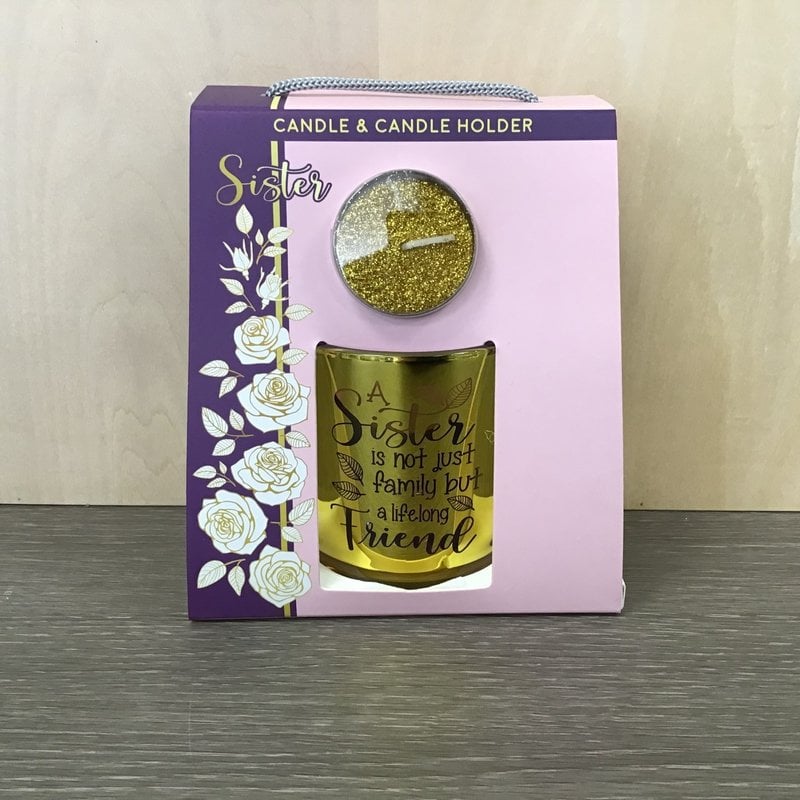 Sister Sentimental Candle & Candle Holder