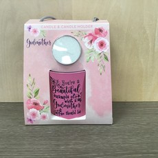 Godmother Sentimental Candle & Candle Holder