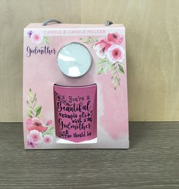 Godmother Sentimental Candle & Candle Holder