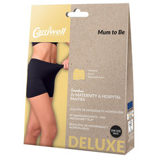 Carriwell 2 Pack Deluxe Maternity And Hospital Panties - Black / One Size