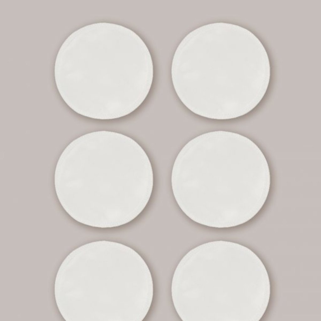 Carriwell 6 Pack Silk Breast Pads - White