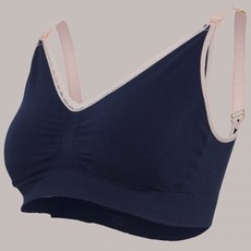 Cariwell Original Maternity And Nursing Bra - Navy And Pink / Large