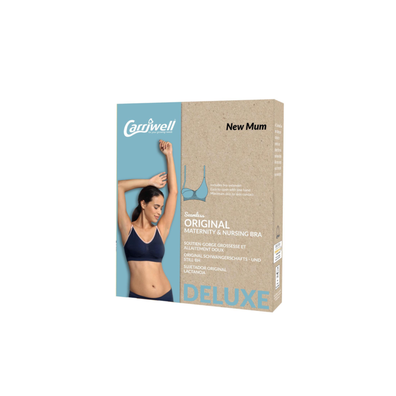 Carriwell Original Maternity And Nursing Bra - Navy And Pink / Extra Large