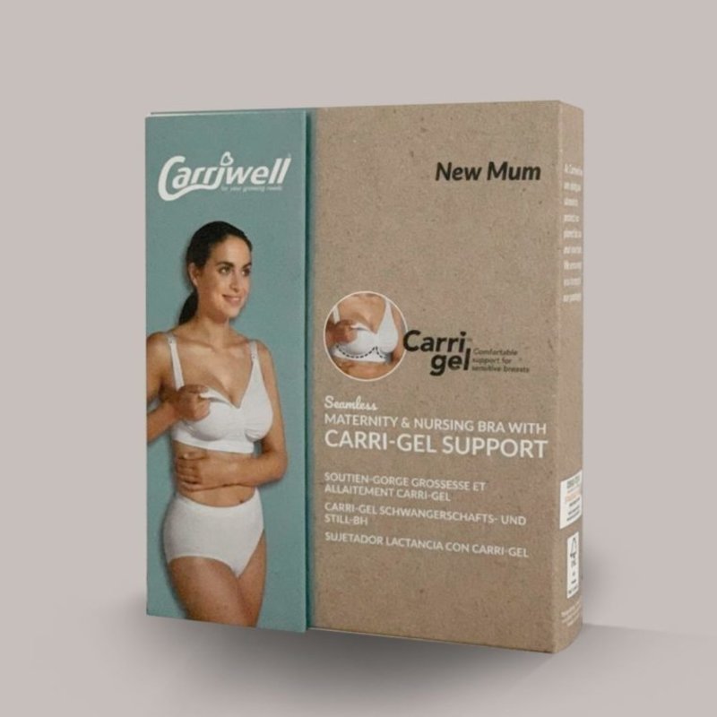 Carriwell Maternity And Nursing Bra With CarriGel Support - White / Medium