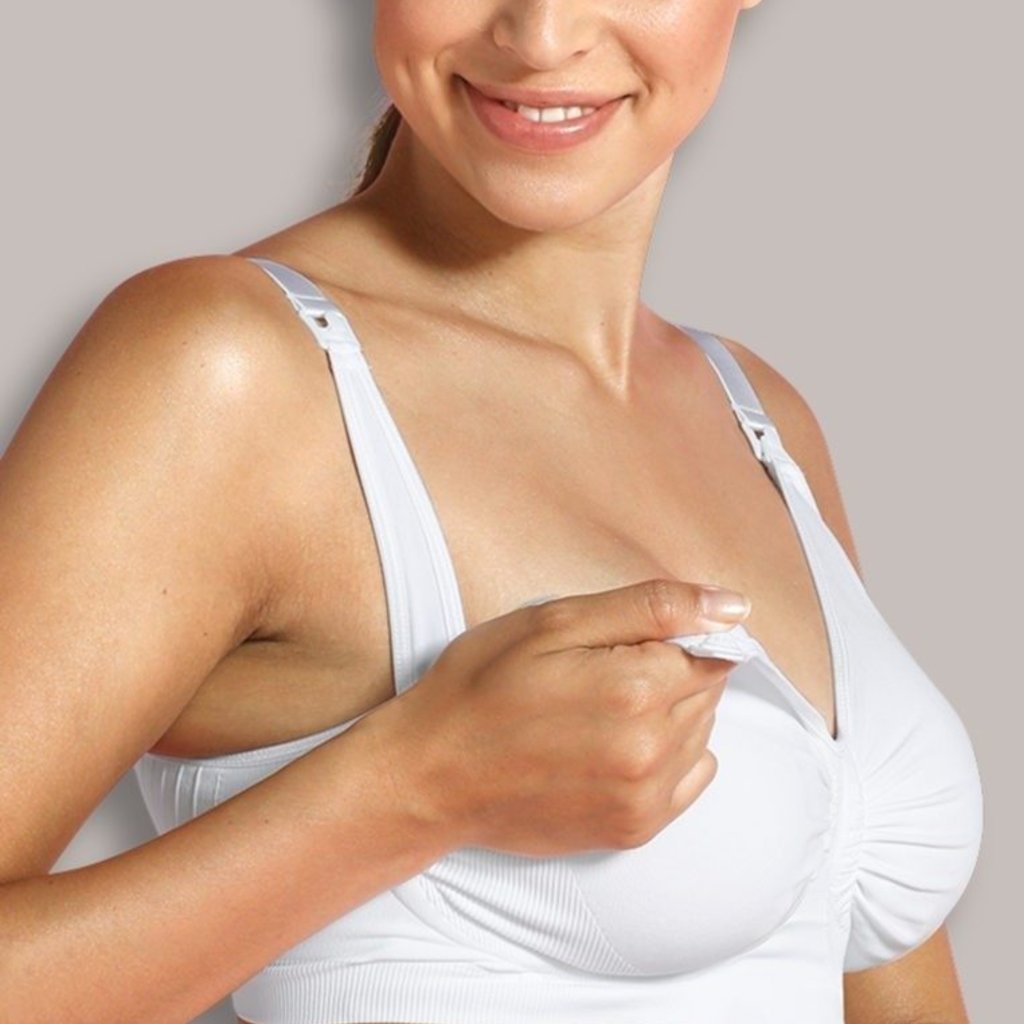 Carriwell Maternity And Nursing Bra With CarriGel Support - White / Medium