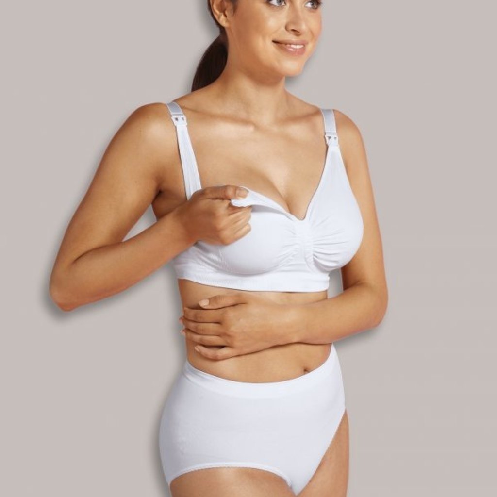 Carriwell Maternity And Nursing Bra With CarriGel Support - White / Large