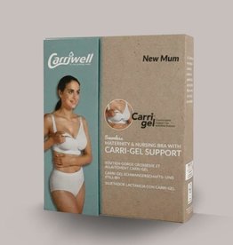 Carriwell Maternity And Nursing Bra With CarriGel Support - White / Extra Large