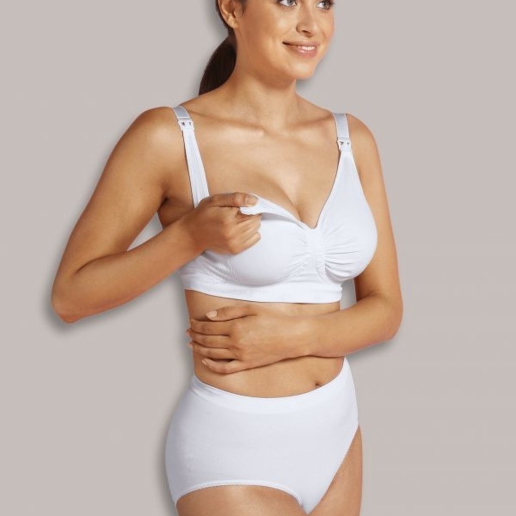 Carriwell Maternity And Nursing Bra With CarriGel Support - White / Extra Large