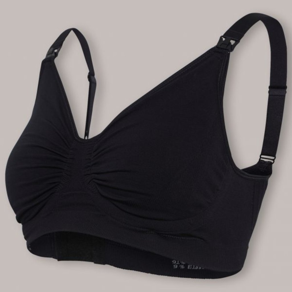 Carriwell Maternity And Nursing Bra With CarriGel Support - Black / Extra Large