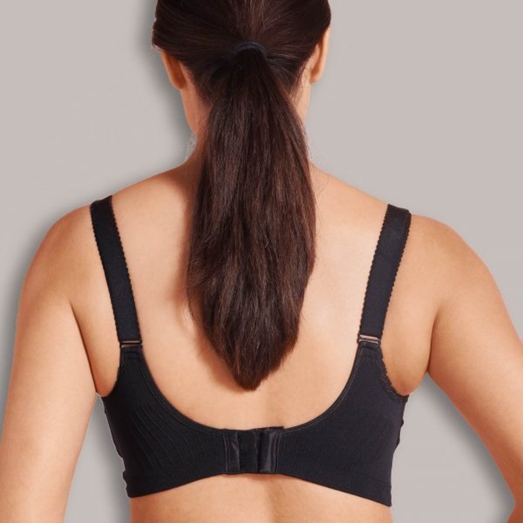 Carriwell Maternity And Nursing Bra With Padded CarriGel Support - Black / Large
