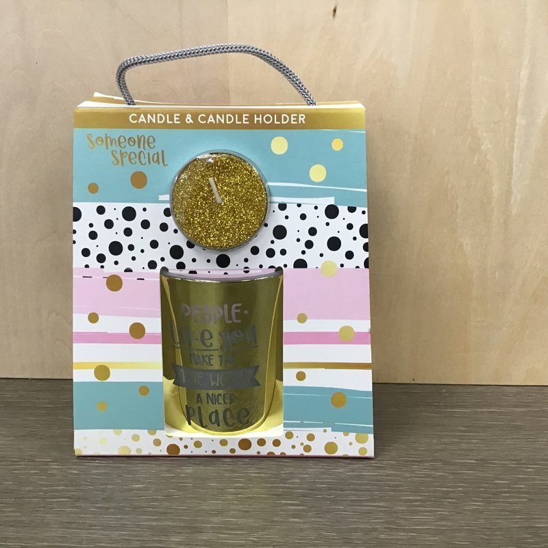 Someone Special Sentiment Candle & Candle Holder
