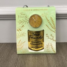 True Friends Sentimental Candle & Candle Holder
