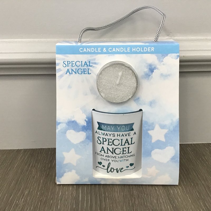 Special Angel Sentimental Candle & Candle Holder