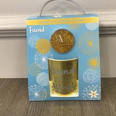 Friend Sentimental Candle & Candle Holder(blue)