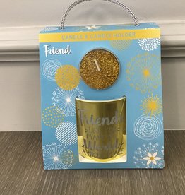 Friend Sentimental Candle & Candle Holder(blue)