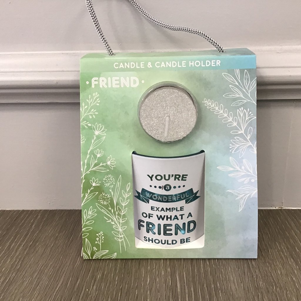 Friend Sentimental Candle & Candle Holder(green)