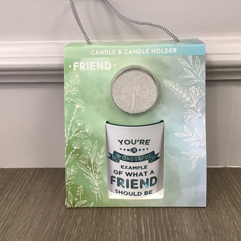 Friend Sentimental Candle & Candle Holder(green)