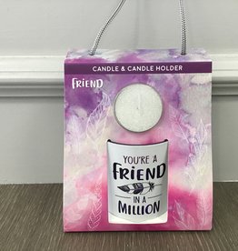 Friend Sentimental Candle & Candle Holder(purple)