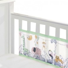 Breathable Baby Breathable  Mesh Cot Liner Rainforest