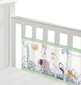 Breathable Baby Breathable  Mesh Cot Liner Rainforest