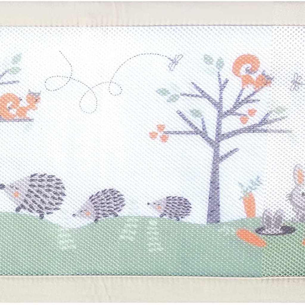 Breathable Baby Breathable  Mesh Cot Liner Woodland