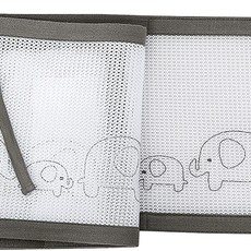Breathable Baby Breathable Mesh Deluxe  Cot Liner Elephant Parade
