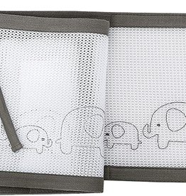 Breathable Baby Breathable Deluxe  Mesh Cot Liner Elephant Parade