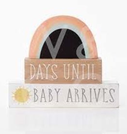 Petit Cheri Countdown Plaque "Days Until Baby Arrives"
