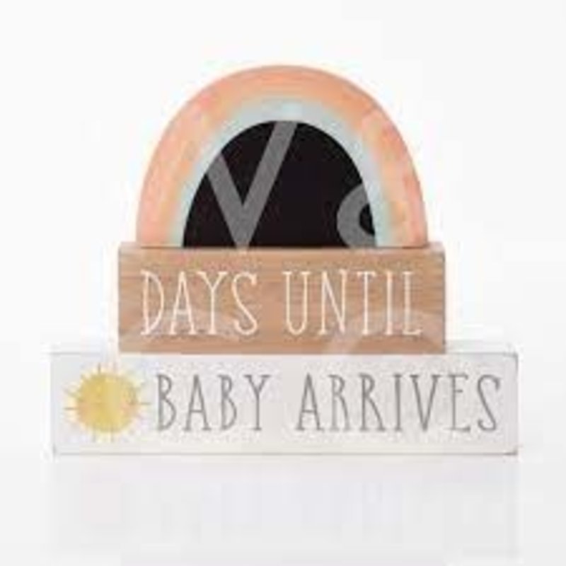 Petit Cheri Countdown Plaque "Days Until Baby Arrives"