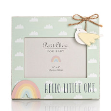 Petit Cheri Bird And Rainbow Frame  "Hello Little One"  6"x4"