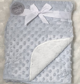 Hugs & Kisses  Fleece/Dimple Blanket Blue