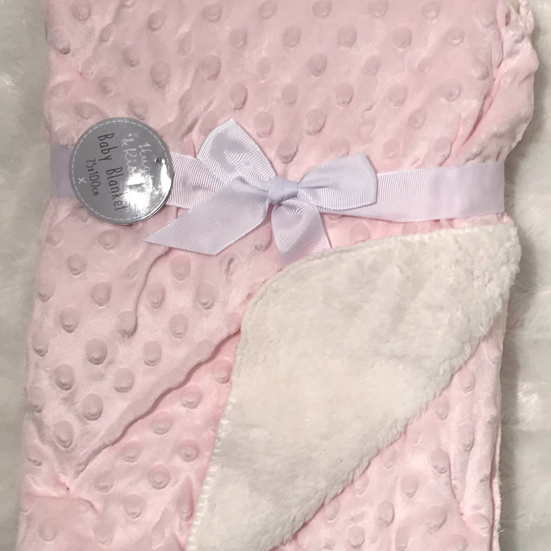 Pink Fleece/Dimple Blanket