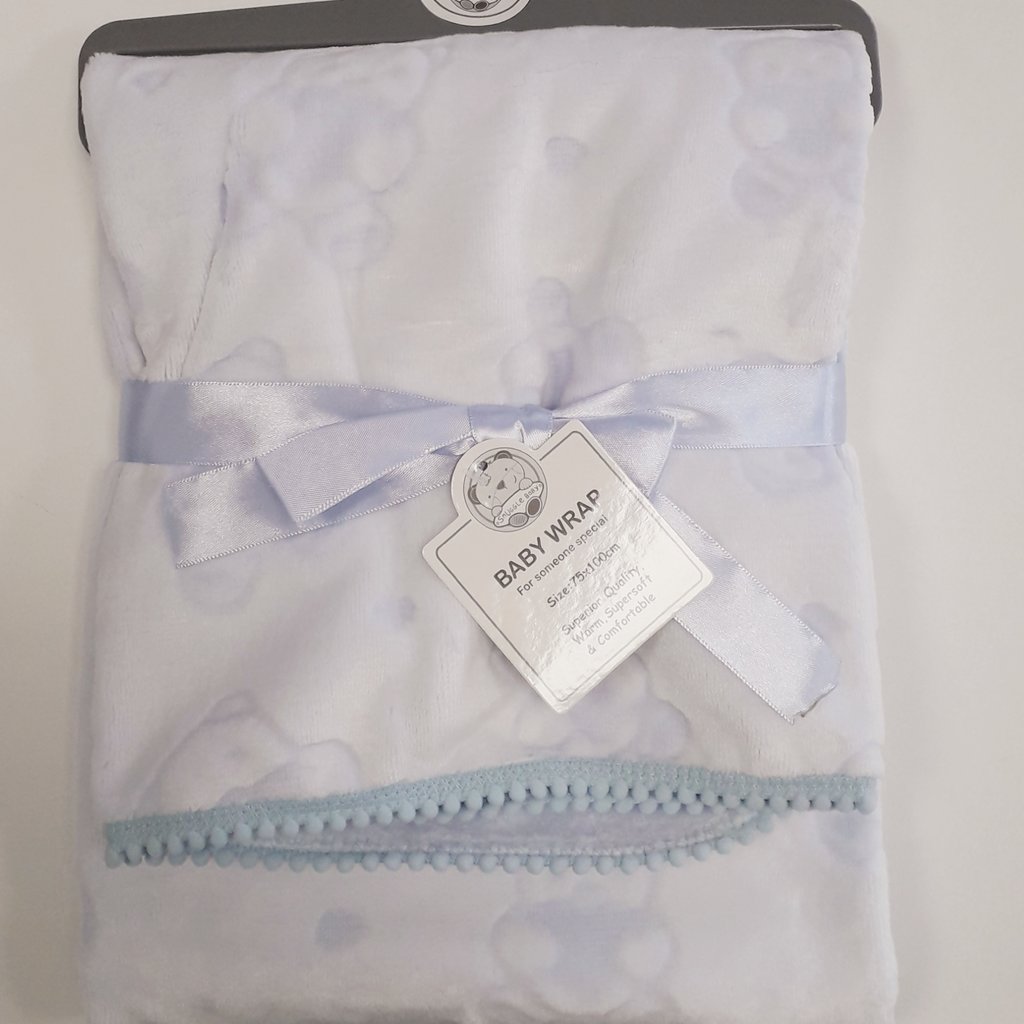 Snuggle Baby Wrap - Blue Teddy