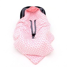 Little Love Little Love Pink Chevron Travel Blanket 3 Point