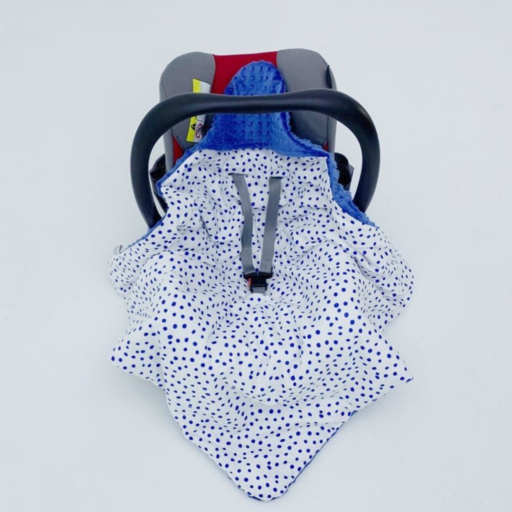 Little Love Little Love Blue Spot Travel Blanket