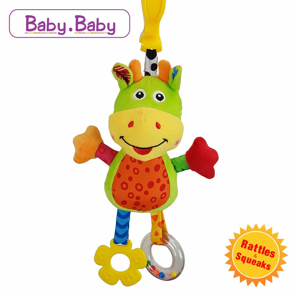 Giraffe /Puppy  Clamp Toy