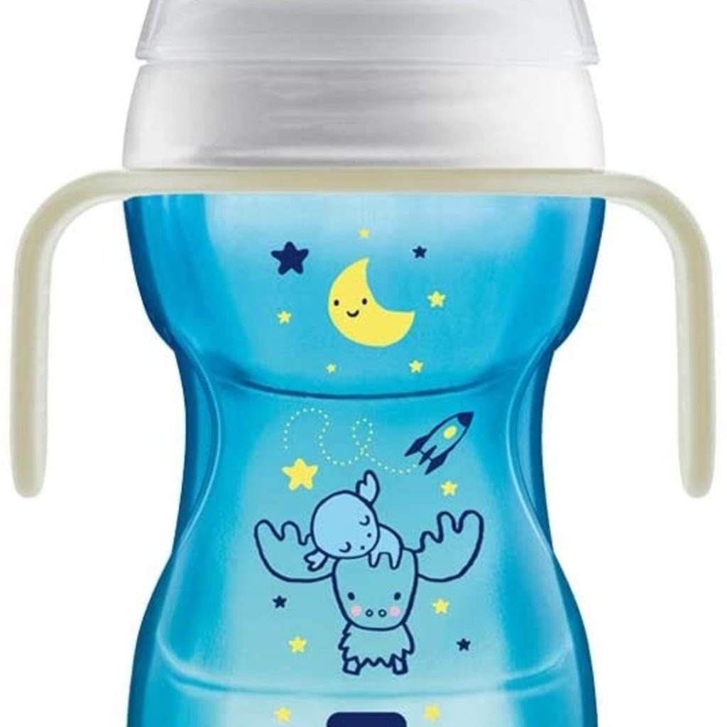 MAM Fun To Drink Cup & Glow Handles Blue