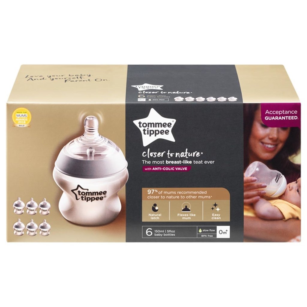 Tommee Tippee Tommee Tippee Closer To Nature Bottle 150ml 6pk