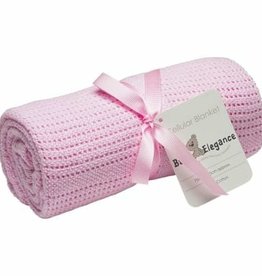 Baby Elegance Baby Elegance Cellular Pram Rolled 70x90cm  Pink