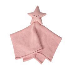Clevamama Clevamama Shooting Star Comforter Organic Cotton Knit Pink
