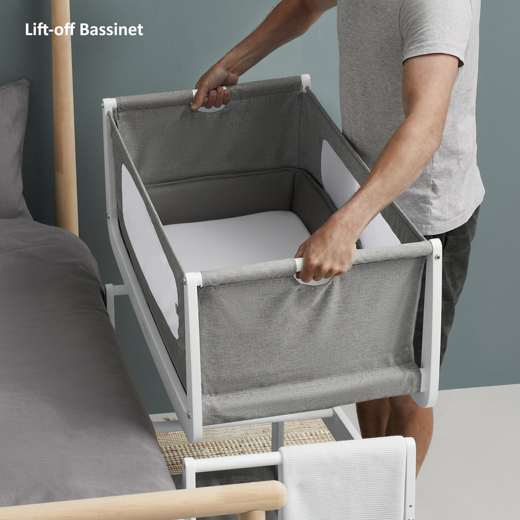Snuz SnuzPod4 Bedside Crib Dusk Grey