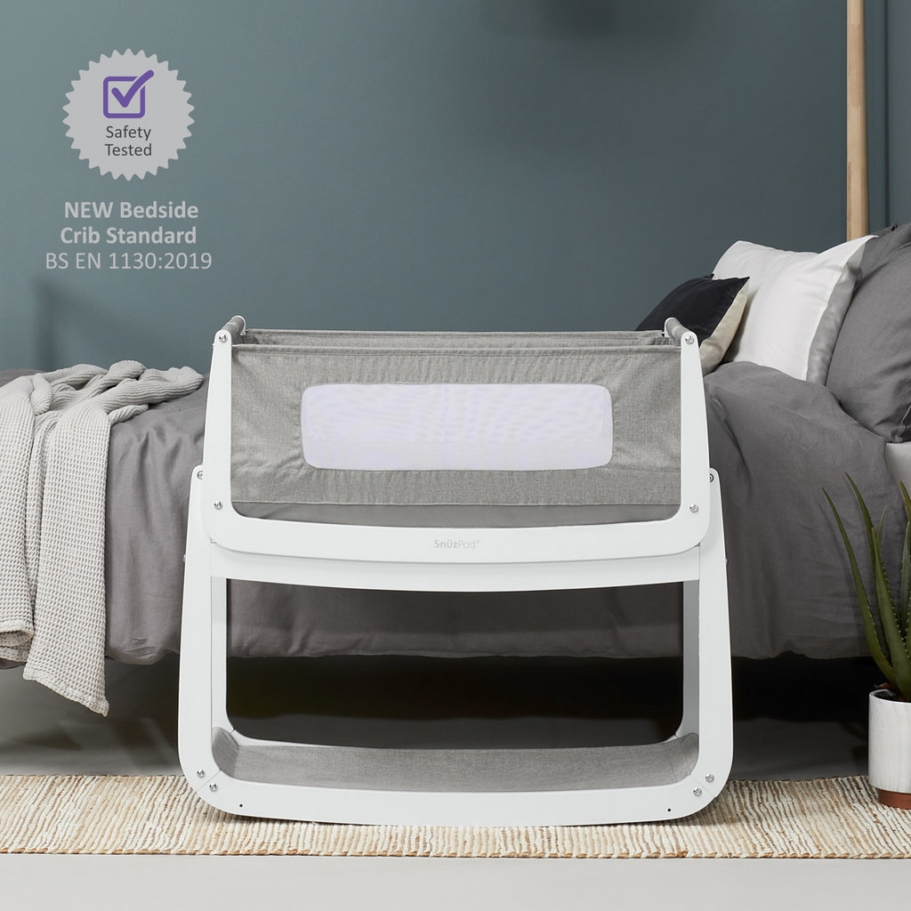 Snuz SnuzPod4 Bedside Crib Dusk Grey